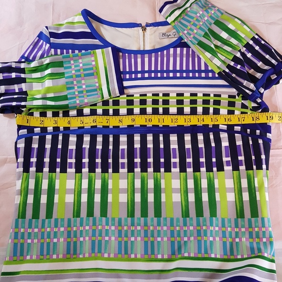 Eliza J Print Geometic A-Line Shift Dress Sz… - Picture 7 of 8